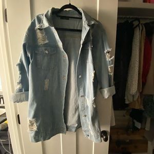 Oversized denim jacket